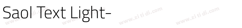 Saol Text Light字体转换